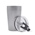 Titanium Beer Mug Plastic Lids With Slider